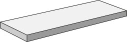 33x120 RE Grey Angulare Gradone Assemblato SX Pastorelli Recode