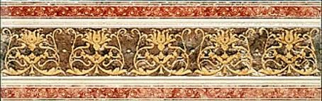 Плитка  напівполір. ректиф. (14х42) I TRAVERTINI FASCIA ROSONE TRAVERTINI 1039695 з колекції I Travertini Serenissima Cir
