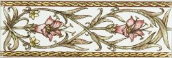 Бордюр Trumpet Gentianpink 5x15.2 Artworks Brilliant White Original Style