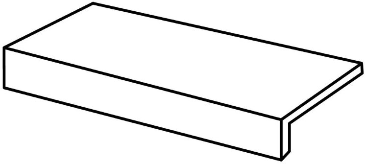 Сходинка (30x60) Icon Elemento a L bone white grip rett. - Icon з колекції Icon Unicom Starker