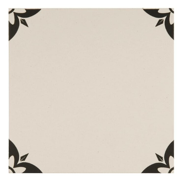 Декор Empire Black On Dover White 15.1x15.1 Odyssey Original Style з колекції Odyssey Original Style