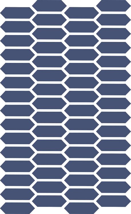 Мозаїка 27x40 XXS Losanga COBALTO Etruria XXS з колекції XXS Etruria Мозаїка 27x40 XXS Losanga COBALTO Etruria XXS з колекції XXS Etruria