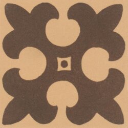 Вставка Gordon Brown On Buff 5.3x5.3 Victorian Floor Tiles Original Style