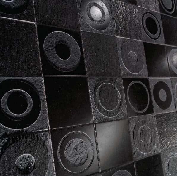 Декор (10x10) Black Ring Ardesia Graph-Makrame-Dec Naturale - Emotions з колекції Emotions Petra Antiqua