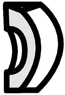 1.5x1.5 SG/PROV.BI Sguscio Torello Provenzale Bianco Tonalite Provenzale з колекції Provenzale Tonalite