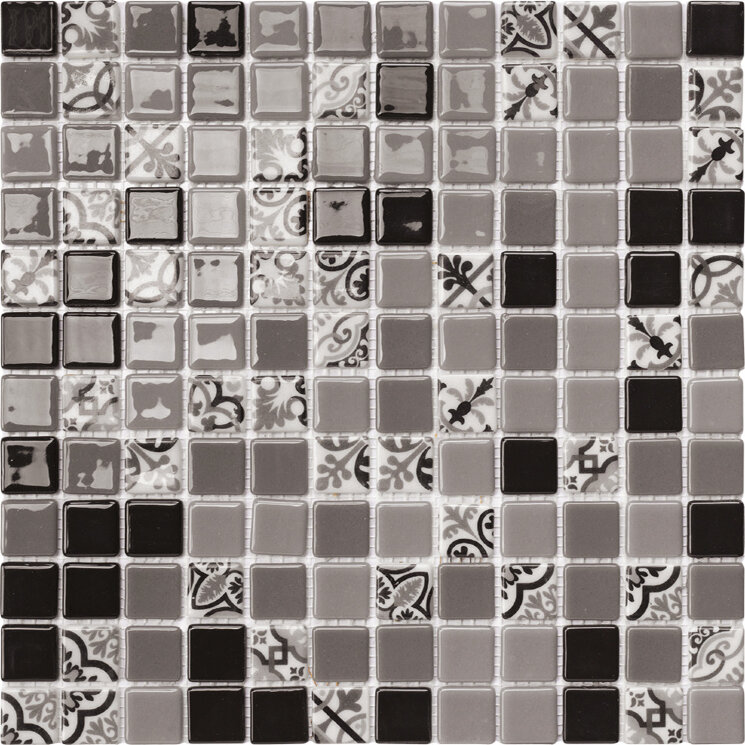 Мозаїка (31.6x31.6) 7943 Kandy - Ink з колекції Ink Alttoglass