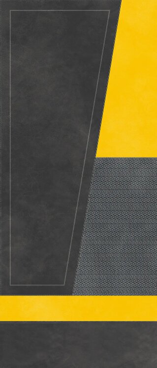 Плитка 120x280 167523  ANTHRACITE YELLOW DIAGONAL A Tonino Lamborghini Korium з колекції Korium Tonino Lamborghini