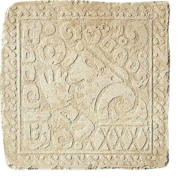 Декор (32.7x32.7) B6521- Insertoyucatan«A»Avorio - Azteca-Maya з колекції Azteca-Maya Settecento