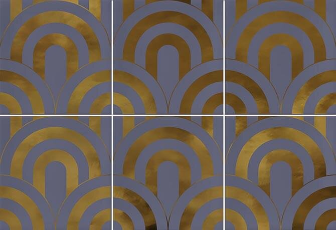 Декор Takada Indigo Oro 23x33.5 Hanami Vives з колекції Hanami Vives Декор Takada Indigo Oro 23x33.5 Hanami Vives з колекції Hanami Vives