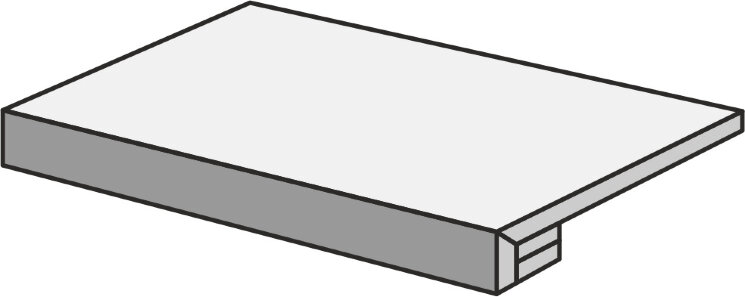 Сходинка 33x60 De Silver Mix Gradone Assemblato - Denverstone з колекції Denverstone Pastorelli