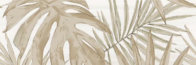 Декор 33,3x100 Inserto Jungle Ivory - Glow - PGLD11 з колекції Glow Paul Ceramiche