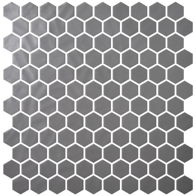 Мозаїка Grey 30.1x29 Hex Natureglass Onix Mosaico з колекції Hex Natureglass Onix Mosaico