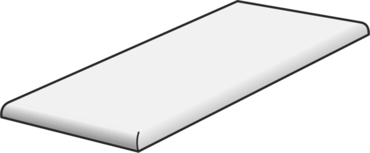 Кутова сходинка 60x90 Gradone Angolare Stondato (L - Sx) Rett Hla 203 - Lavaredo2 з колекції Lavaredo2 Del Conca