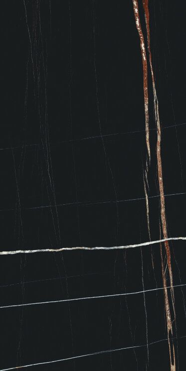 Плитка 60x120 Sahara Noir Lapp - Marmi - 135061 з колекції Marmi La Fabbrica