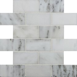 Мозаїка Viano White Honed Brickbond Mosaic 26.1x30.5 Earthworks Original Style