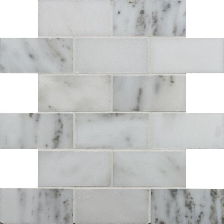 Мозаїка Viano White Honed Brickbond Mosaic 26.1x30.5 Earthworks Original Style з колекції Earthworks Original Style