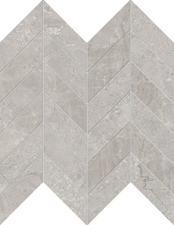 Мозаїка 30x31 Grey Mosaico Chevron - Velvet - NA89 з колекції Velvet Astor