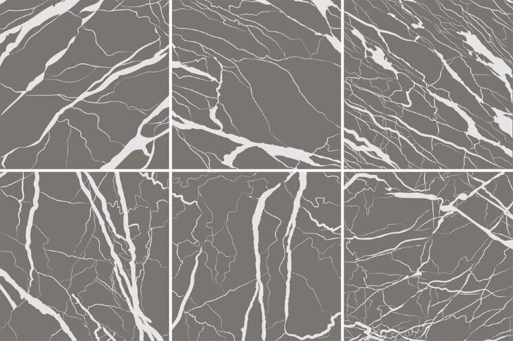 Плитка (60x60) AR6060MA MARBLE ASHGREY - Artwork з колекції Artwork Ornamenta