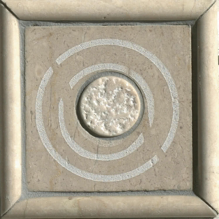 Декор (10x10) 045D105 P. D. Sole Inser. Torcigl. Bianco - Pietre Del Sole з колекції Pietre Del Sole Elios