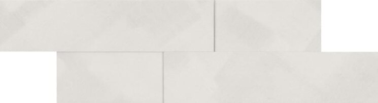 Мозаїка White Spazzolato Mosaic Brick 19x58.5 Aluminum Apavisa з колекції Aluminum Apavisa