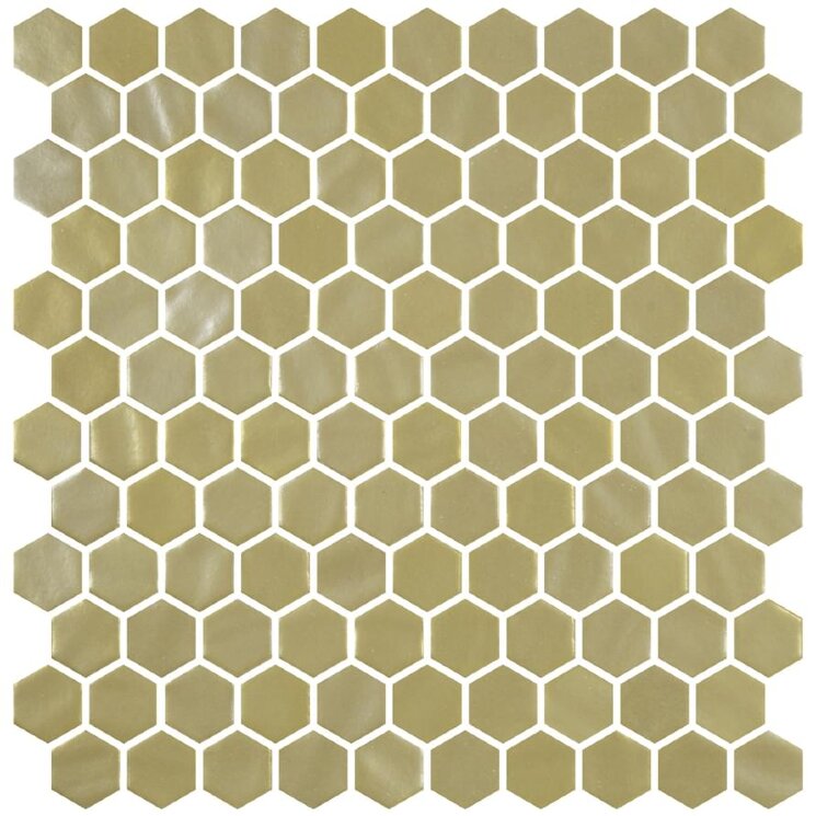 Мозаїка Golden 30.1x29 Hex Natureglass Onix Mosaico з колекції Hex Natureglass Onix Mosaico
