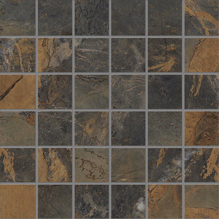 Мозаїка 30x30 Mosaico Fossil Brown Malevic Naturale - Tele di Marmo Reloaded - E0Q7 з колекції Tele di Marmo Reloaded Emilceramica