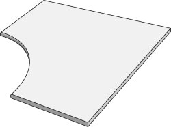 Плитка для басейна 90x90 DMPAT97OR M.D.Provence Ang.Toro Tondo Coal 20Mm Dom Ceramiche Mas de Provence