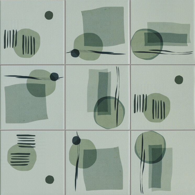 Плитка 15x15 Luce Greens Decor - Genesi - SAGEL0215MIX з колекції Genesi Sartoria