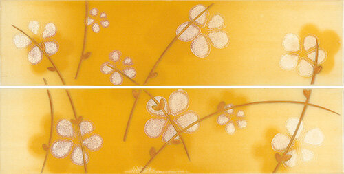 Бордюр (10x40) PMI203 Listello spring vaniglia a+B - Miami з колекції Miami Paul