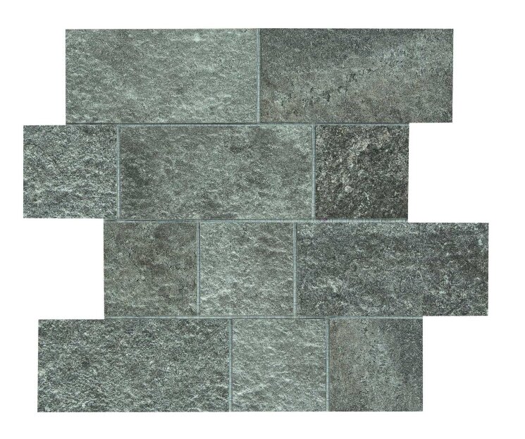 30x30 Pietra occitana antracite mosaico MH88 з колекції Pietra Occitana Marazzi