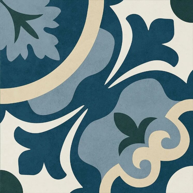 Плитка 20x20 NOUVEAU BLUE ITT Ceramic Nouveau з колекції Nouveau ITT Ceramic