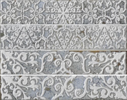 Декор (4.5x23) 16842- Brickart Decoro(Set 4Pz)Heritage Grey - Brickart