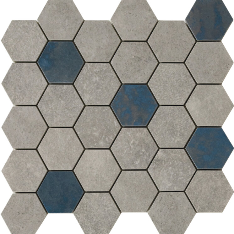 Мозаїка 28,3x29,4 D. Grunge Grey Hexa/As//C-Grunge-27958 з колекції Grunge Peronda