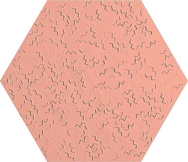 Плитка 32x37 DCRO1TRAMASP Trama Spectre esagono nat Decoratori Bassanesi Rocket з колекції Rocket Decoratori Bassanesi