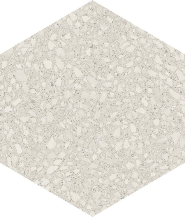 Плитка 23x26 Hexagon White Matt-Terrazzo-A036457 з колекції Terrazzo Ape