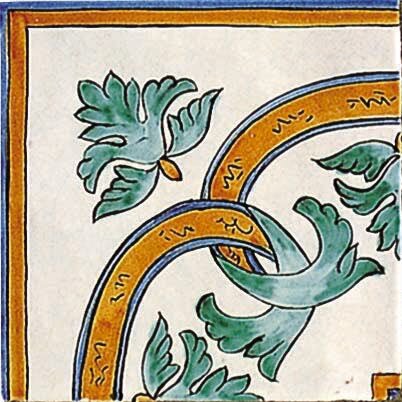 Декор (15x15) Zefiro Angolo - Cotto Salernitano з колекції Cotto Salernitano Giovanni De Maio