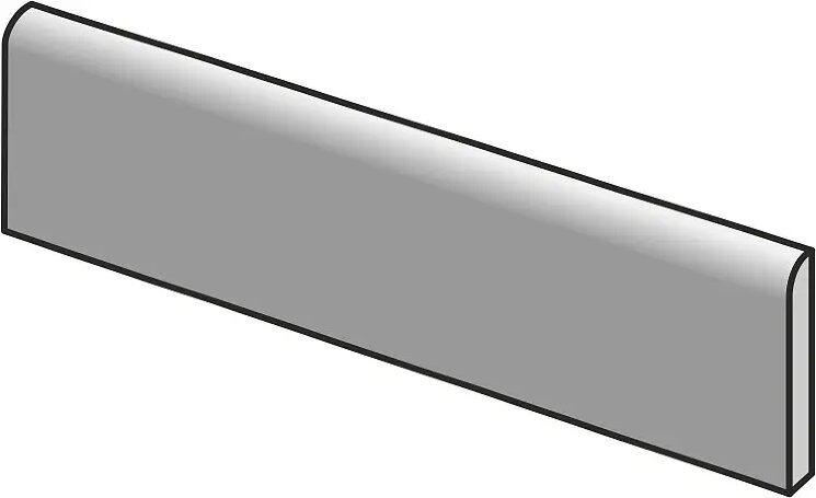 Плінтус 6x24 EJJL Grey Lux Bullnose Viva Metallica з колекції Metallica Viva