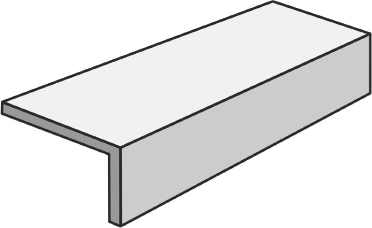 Кутовий елемент 16,5x60 Up White Elem. Lan.4,5 Xincollato - Up_Stone - UP0195I з колекції Up_Stone Impronta