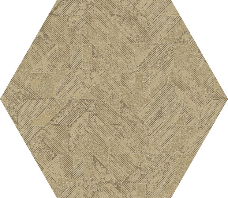 Плитка Decorado fremont hex60 gold 52х60 з колекції Fremont Azteca