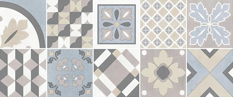 Плитка Roma Wall Decoro Maioliche - 25x60 HRWD01 Roma Wall з колекції Roma Wall Herberia