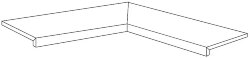 Кутова сходинка P arkett Angolo Interno Gradino Graz Grip 21 Mm Rect - 33x120 196204 P_arkett