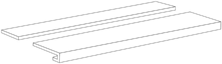 Сходинка (35x120) 40715 Natura Doppia Vela Lineare Frassino Rett. - Natura з колекції Natura Cerdisa