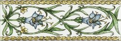 Бордюр Trumpet Gentianblue 5x15.2 Artworks Brilliant White Original Style