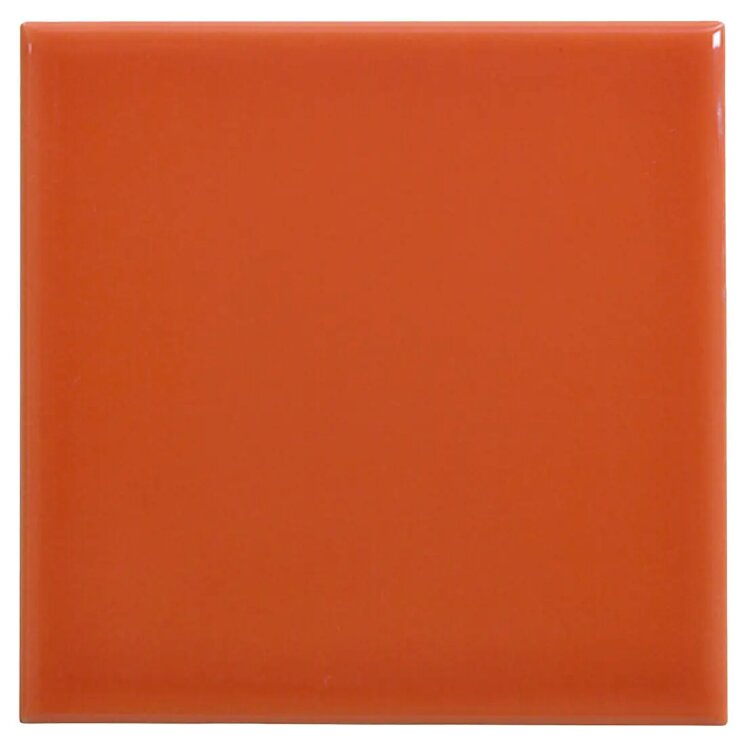 Плитка 10x10 Azulejo Liso Brillo Naranja oscuro Complementto 10х10 з колекції 10x10 Complementto