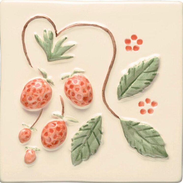 Декор Strawberries On Off White 10.5x10.5 Classic Winchester з колекції Classic Winchester Декор Strawberries On Off White 10.5x10.5 Classic Winchester з колекції Classic Winchester