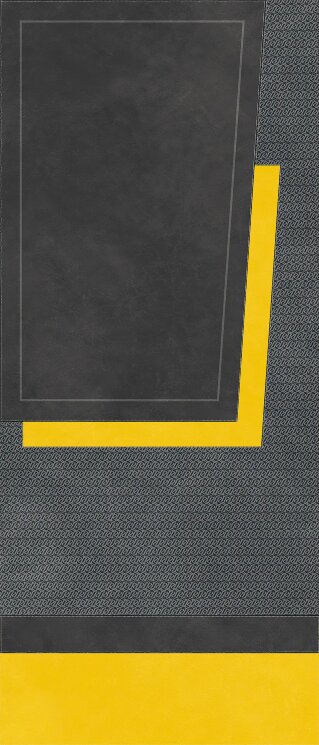 Плитка 120x280 167533  ANTHRACITE YELLOW DIAGONAL B Tonino Lamborghini Korium з колекції Korium Tonino Lamborghini