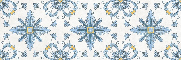 Плитка 25x75 MED2500F Mediterranea Maiolica Fiore Ascot Mediterranea з колекції Mediterranea Ascot