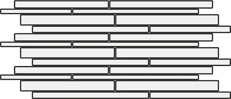 Мозаїка 30x60 ALK887N Alk Mattoncino Bianco Nova Bell Allblack з колекції Allblack NovaBell