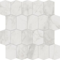 Мозаїка 31x35 White Mosaico Hexagon - Velvet - NA98