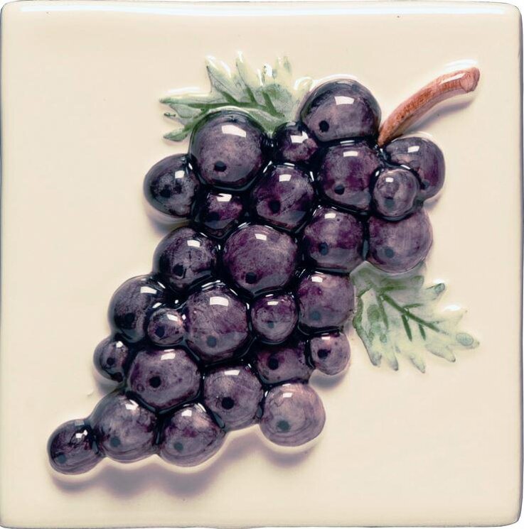 Декор Grapes On Off White 10.5x10.5 Classic Winchester з колекції Classic Winchester Декор Grapes On Off White 10.5x10.5 Classic Winchester з колекції Classic Winchester